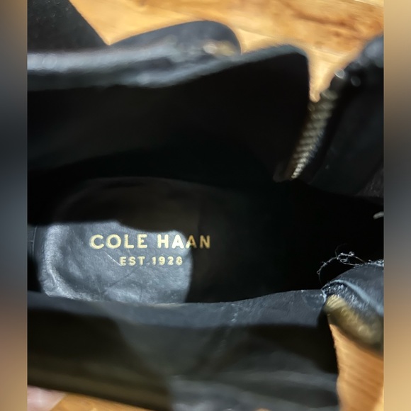 Cole Haan boots 8.5 black suede - Picture 4 of 12